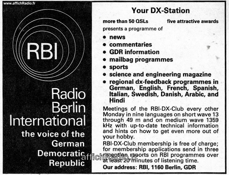 ALLEMAGNE (RDA)/ 1984